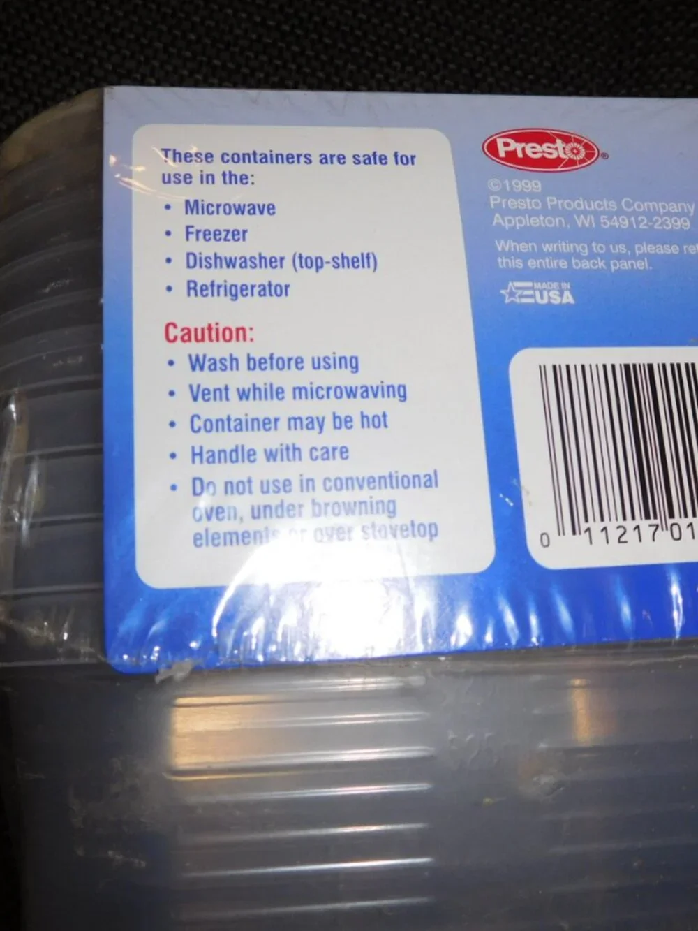 New Vtg Sure Seal Presto Soup & Salad Food Storage Containers 5 Pack